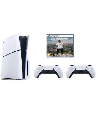 SONY Playstation 5 Slim Standart 1 TB + 2. Dualsense + PS5 FC27 CD (İthalatçı Garantili) Oyun Konsolu Beyaz SONY Playstation 5 Slim Standart 1 TB + 2. Dualsense + PS5 FC27 CD (İthalatçı Garantili) Oyun Konsolu Beyaz