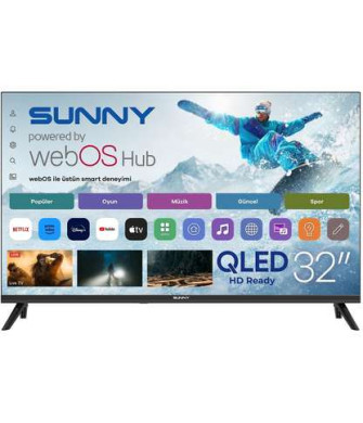 SUNNY SN32QHMLN-W02 QLED/LED webOS 2.0S 32 inç 80 cm HD-ready Smart TV