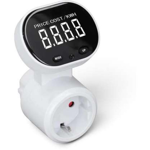 WELLHISE PM005 Dijital Wattmetre Dönebilir Va Ekranlı 16 A 3680 W Enerji Ölçer Priz