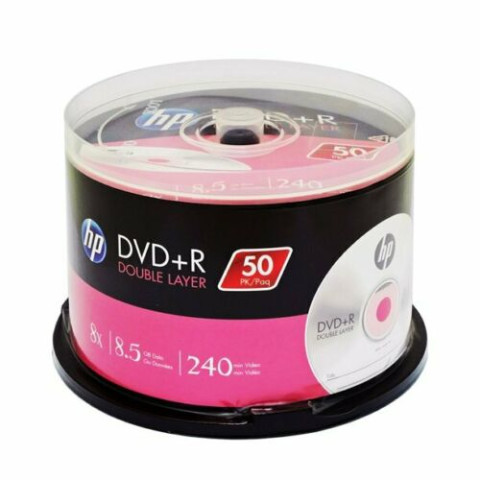 HP DVD+R DL 8.5GB Printable 50 Cakebox HP Dvd+R