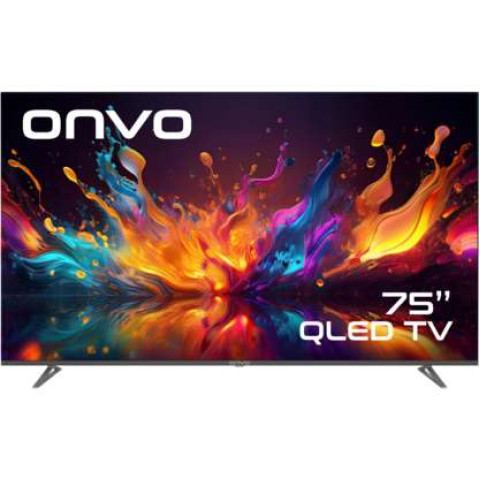 ONVO 75VQ90F3UA 75 inç 190 Ekran Uydu Alıcılı Smart 4K UHD QLED TV