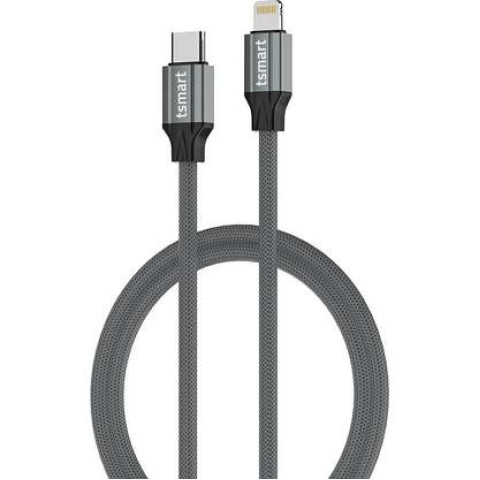 TSMART 30W Usb-C To Lightning iPhone Hızlı Şarj Kablosu Metalik Gri