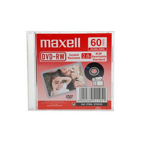 Maxell Dvd-rw 2.8gb 8cm Rewritable Standar Kamera Dvd