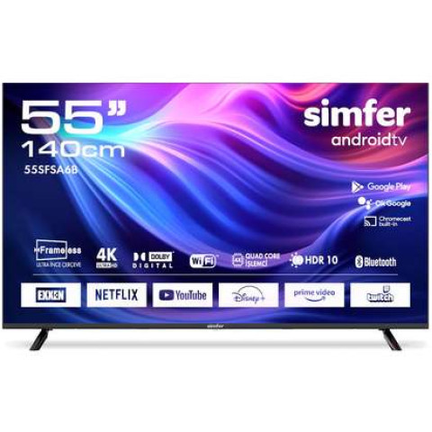 SIMFER 55SFSA6B Android LED 55 inç 140 cm 4K UHD TV