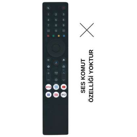 ELECTROON TCL RC833A FMB1-IR Android - Ses Komutsuz TV Kumandası ELECTROON TCL RC833A FMB1-IR Android - Ses Komutsuz TV Kumandası