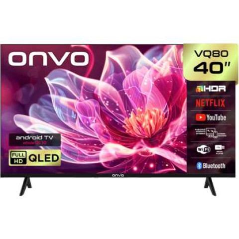 ONVO 40VQ80F3FA 40 inç 102 Ekran Uydu Alıcılı Smart FHD Frameless Whale OS 10 QLED TV