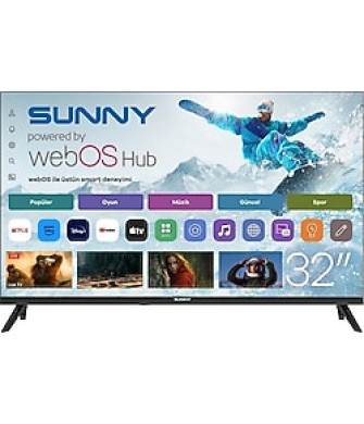 Sunny SN32HMLN HD 32" 82 Ekran Uydu Alıcılı webOS Smart LED TV
