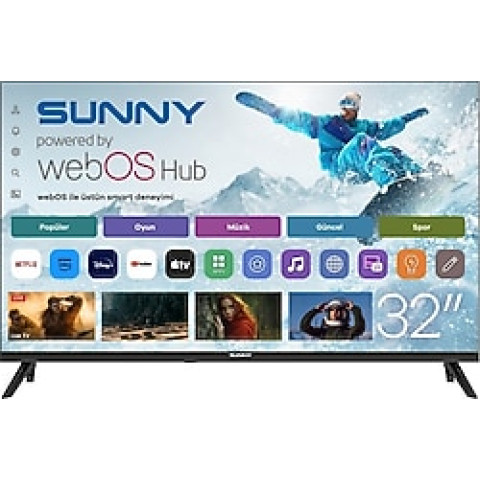 Sunny SN32HMLN HD 32" 82 Ekran Uydu Alıcılı webOS Smart LED TV