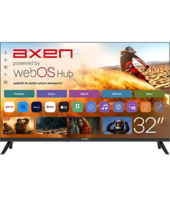 AXEN AX32HMLN-W02S HDR Milan Uydu Alıcılı WebOS Smart 32 inç 80 cm HD-ready LED TV AXEN AX32HMLN-W02S HDR Milan Uydu Alıcılı WebOS Smart 32 inç 80 cm HD-ready LED TV