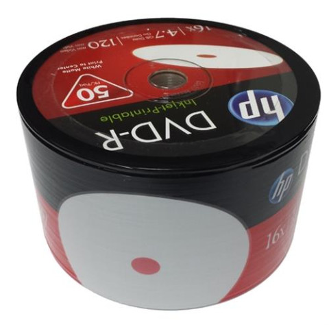 Hp DVD-R 4,7gb-120min 16x 50 li Shrink Printable Hp DVD-R 4,7gb-120min 16x 50 li Shrink Printable