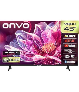 Onvo 43VQ80F3FA Full HD 43" 109 Ekran Uydu Alıcılı Smart QLED TV Onvo 43VQ80F3FA Full HD 43" 109 Ekran Uydu Alıcılı Smart QLED TV