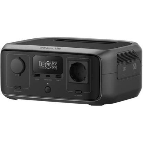 ECOFLOW RIVER 3 UPS 245Wh Kapasite 300W (X-Boost 600W) Çıkış Taşınabilir Güç Kaynağı Siyah