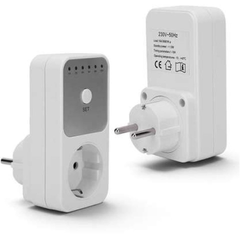 WELLHISE TM04 Dijital 16A 3680 W Zaman Ayarlı Priz