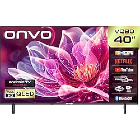 Onvo 40VQ80F3FA Full HD 40" 102 Ekran Uydu Alıcılı Smart QLED TV