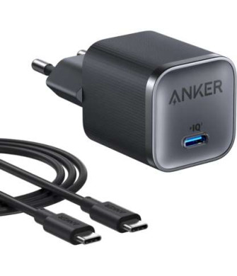 ANKER Nano 45W USB-C Kablo Şarj Adaptörü Siyah ANKER Nano 45W USB-C Kablo Şarj Adaptörü Siyah