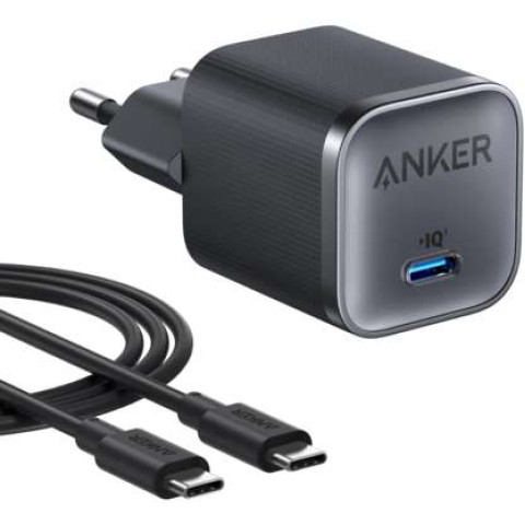 ANKER Nano 45W USB-C Kablo Şarj Adaptörü Siyah