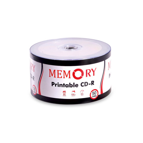 MEMORY Printable Cd-r 700mb 52x 80 Dk 50 Adet