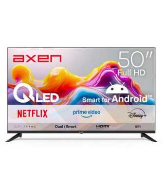 AXEN AX50QFPRL-A14S Uydu Alıcılı Android Smart 50 inç 126 cm Full-HD QLED TV AXEN AX50QFPRL-A14S Uydu Alıcılı Android Smart 50 inç 126 cm Full-HD QLED TV