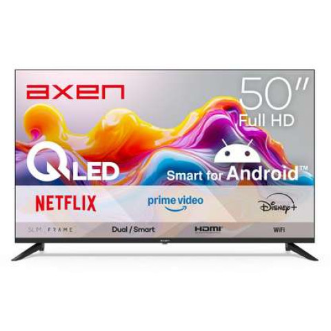 AXEN AX50QFPRL-A14S Uydu Alıcılı Android Smart 50 inç 126 cm Full-HD QLED TV
