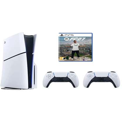 SONY Playstation 5 Slim Standart 1 TB + 2. Dualsense + PS5 FC27 CD (İthalatçı Garantili) Oyun Konsolu Beyaz