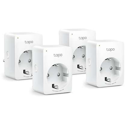 TP-LINK Tapo P100 (4-pack) | Akıllı Mini Wi-Fi Priz | Uzaktan Kontrol | Alexa/Google | Cihaz Paylaşımı | Zamanlama | Kolay Kurulum | Hub Gerektirmez
