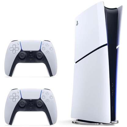 SONY 2.Dualsense+Playstation 5 Slim Digital 825 GB (İthalatçı Garantili) Oyun Konsolu Beyaz