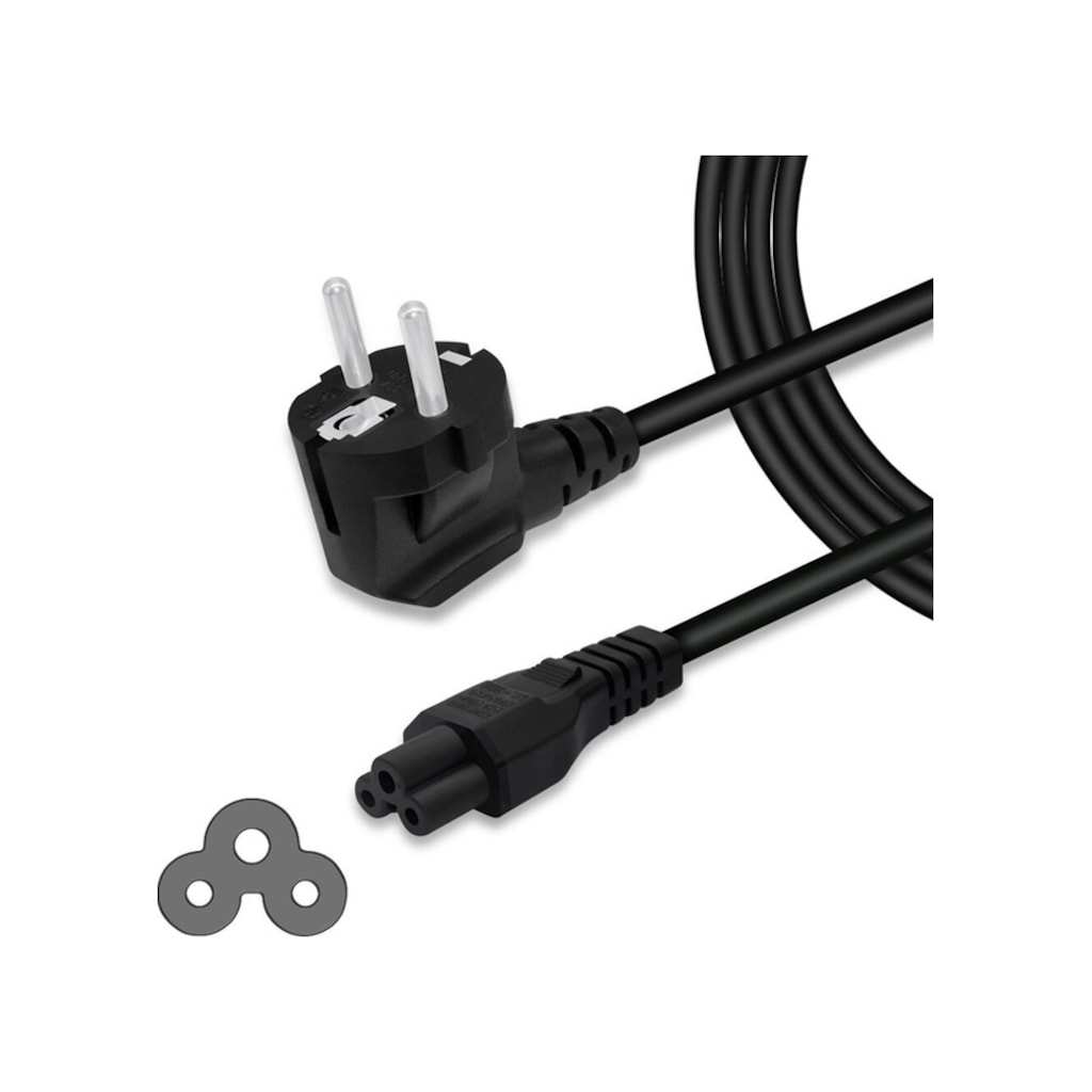 Laptop 3lü Adaptör Kablosu - Yonca Power Kablosu 1.5 Metre