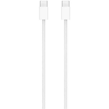 SCHITEC 6A 60 W Yeni Nesil Type-C to Type-C Apple iPhone 15 Uyumlu Hızlı Şarj ve Data Kablosu Beyaz