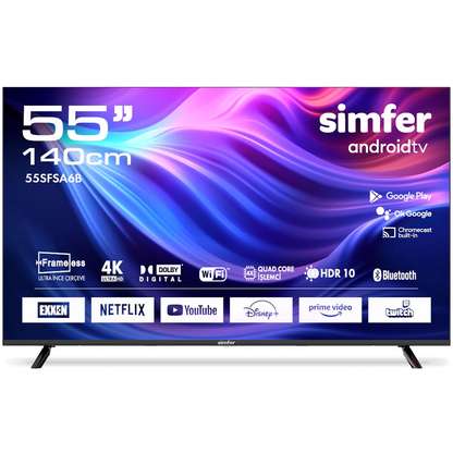 SIMFER 55SFSA6B Android LED 55 inç 140 cm 4K UHD TV