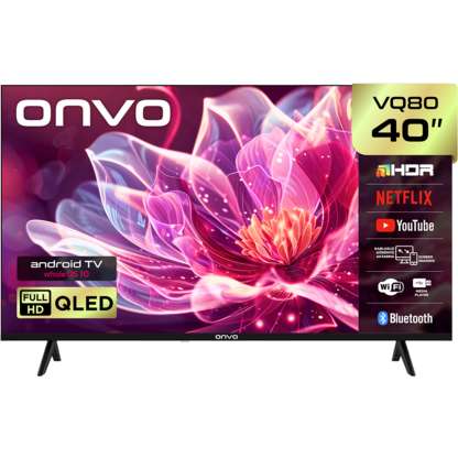 ONVO 40VQ80F3FA 40 inç 102 Ekran Uydu Alıcılı Smart FHD Frameless Whale OS 10 QLED TV