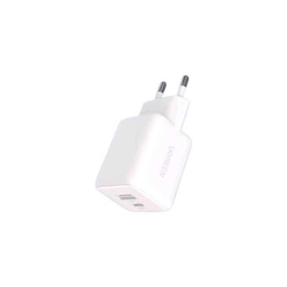 UGREEN 20W GaN Type-C QC PD 1xUSB-C, 1xUSB-A Hızlı Şarj Cihazı Beyaz, 65006