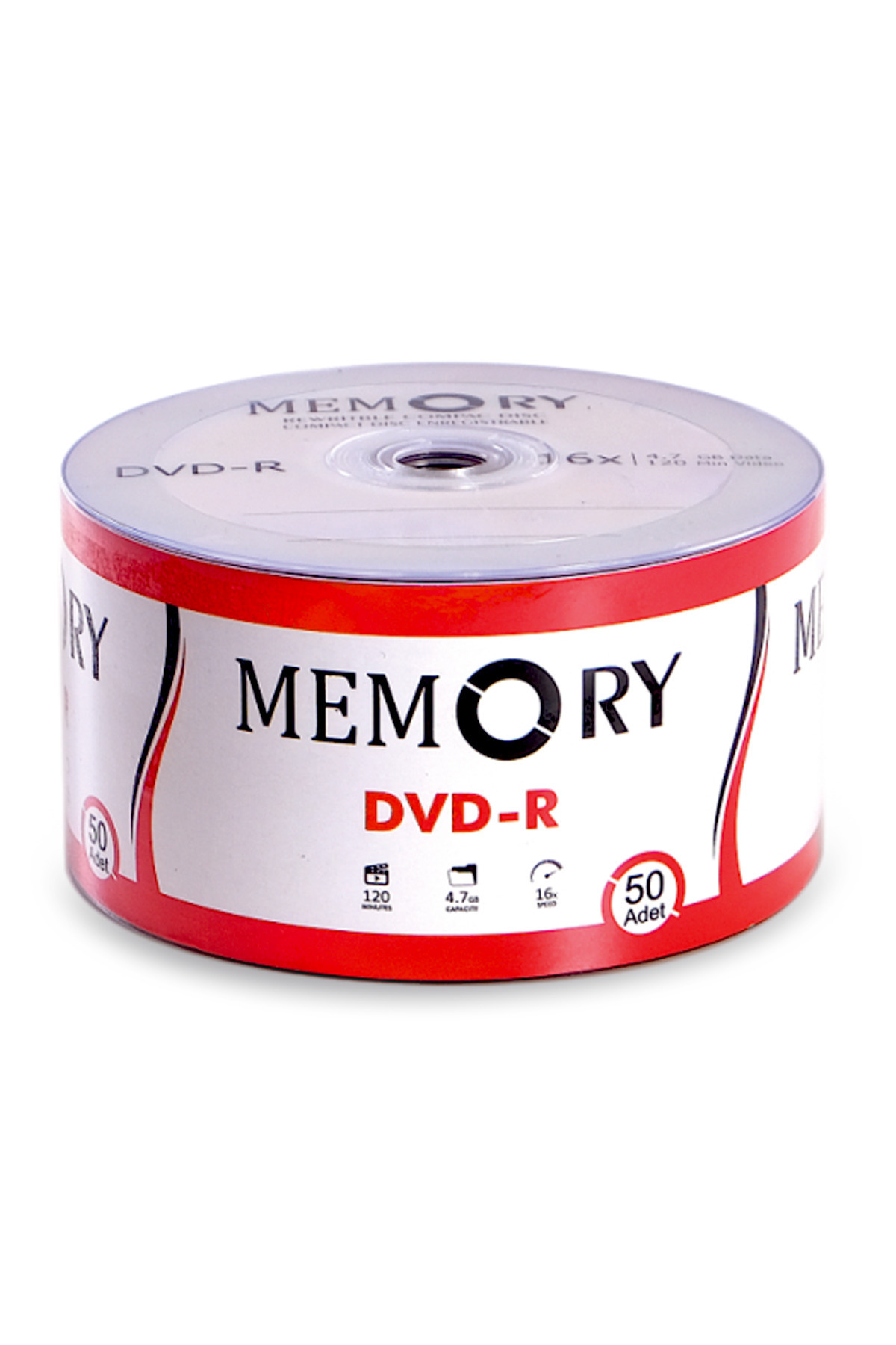 MEMORY Boş Dvd-r 4,7gb 16x 120 Dk 50 Adet Hp Dvd Boş Dvd