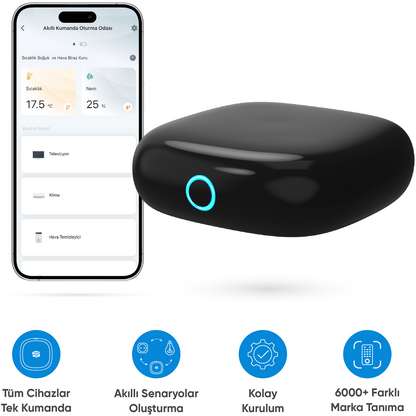 ŞIMART Kumandalı Cihazlarınızı Akıllandırın Akıllı IR Wi-Fi Kumanda