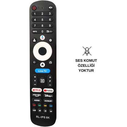 ELECTROON RedLine RL-IPS 8K QLED Ses Komutsuz Televizyon Kumandası