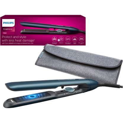 PHILIPS BHS732/00  7000 Serisi, Bukle Yapma, Argan Yağı Katkılı, İyonik Bakım, UV Koruması, Isıya Dayanıklı Saç Düzleştirici Kılıf Hediyeli