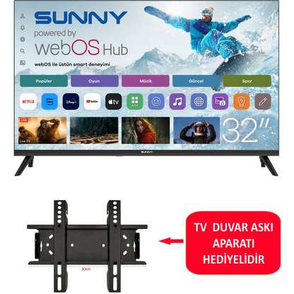 SUNNY SN32HMLN-W02 Smart QLED webOS 2.0S 32 inç 80 cm HD-ready LED TV