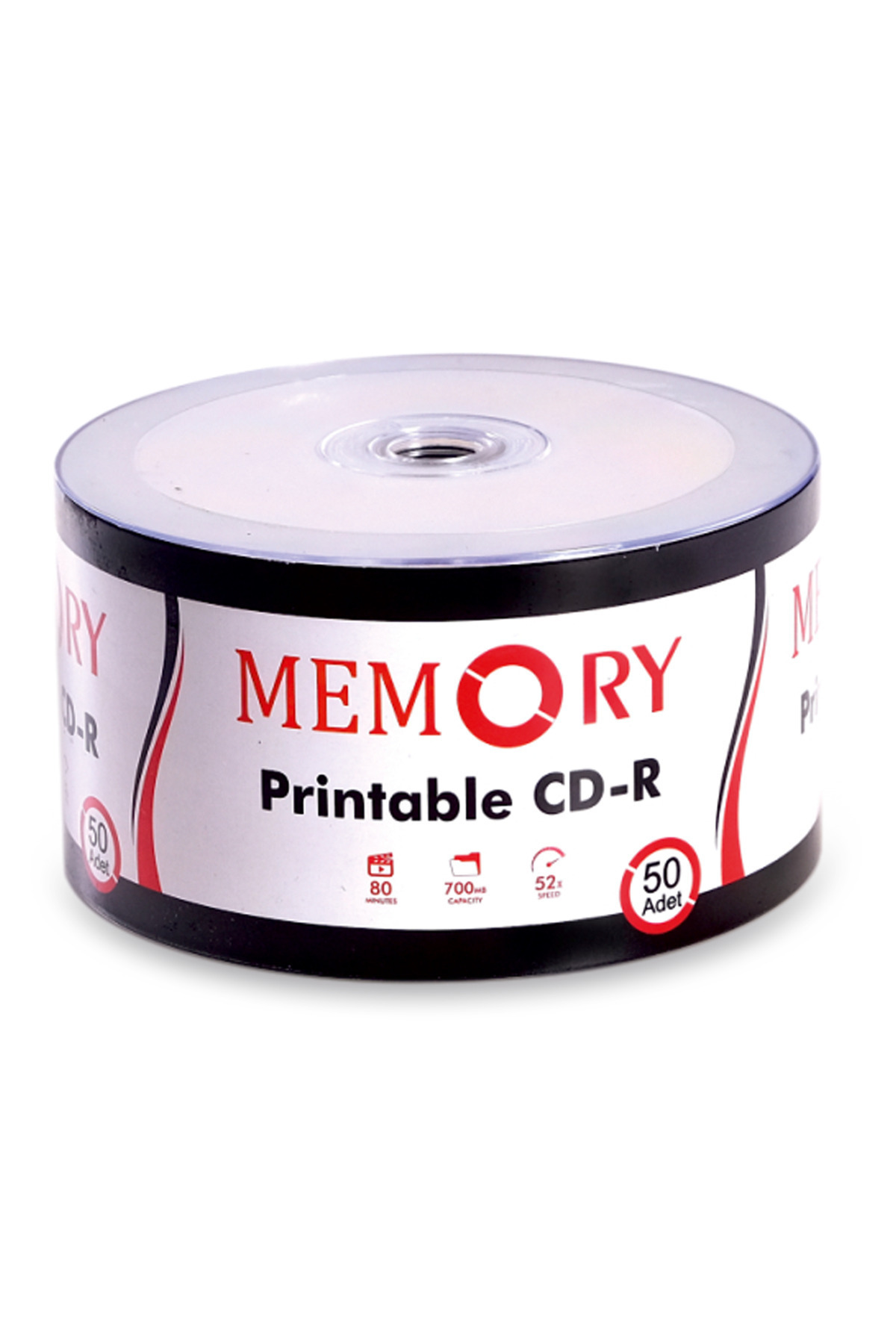 MEMORY Printable Cd-r 700mb 52x 80 Dk 50 Adet