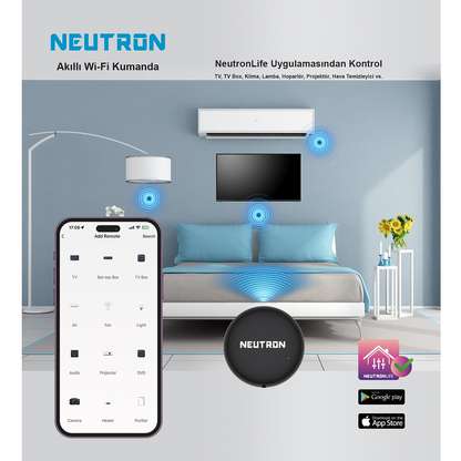 NEUTRON NTL-IR-02S Wi-Fi Akıllı Kumanda Siyah